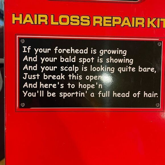 Amscan “In Case Of Emergency” Hair Loss Over The Hill Repair Kit Funny Gag Gift - Picture 10 of 15